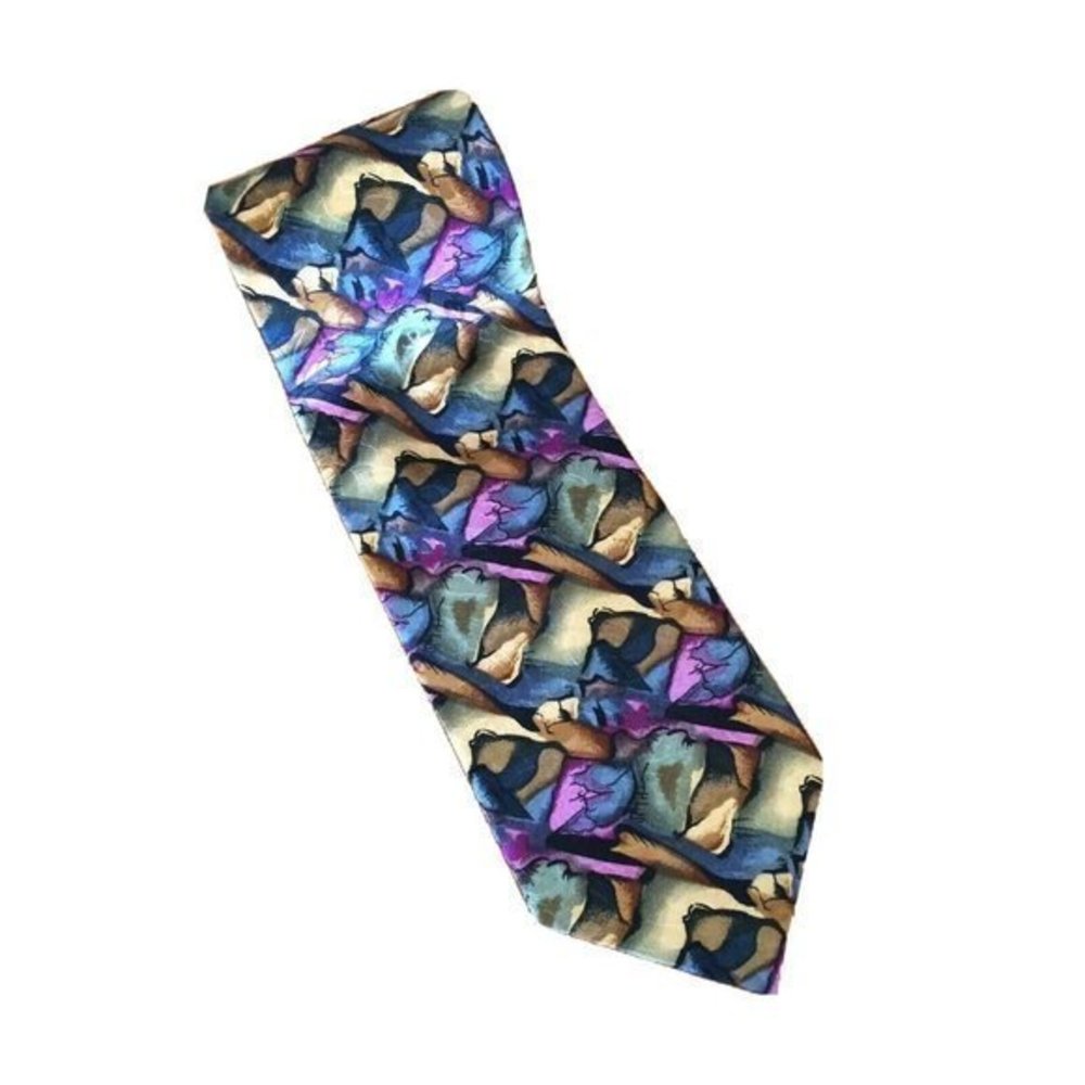 Cocktail Collection Neck Tie Mens 100% Silk 57″(144cm) Classic Wide 4" 90s Y2k